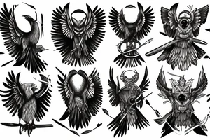 odin's crows tattoo idea