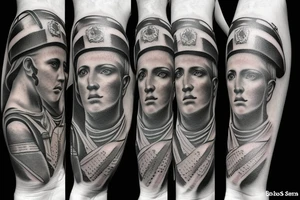 rome soldier tattoo idea