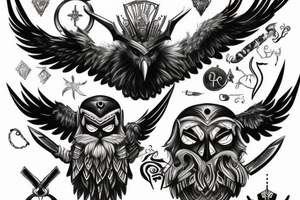 odin crows
drakar tattoo idea