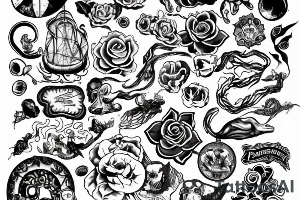 Космос, звезды, роршах tattoo idea