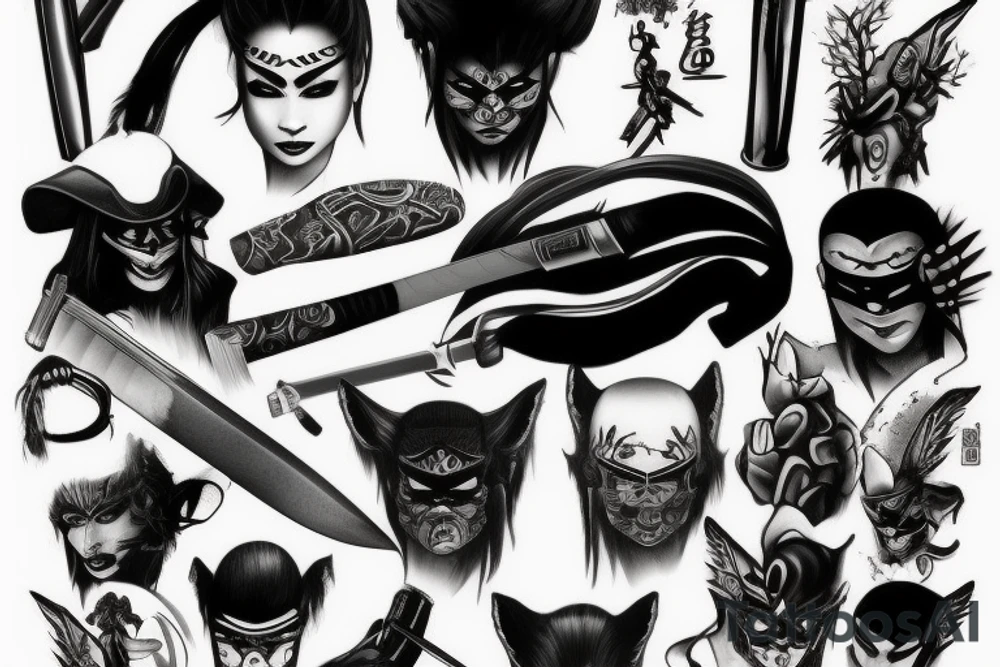 Katana tattoo idea