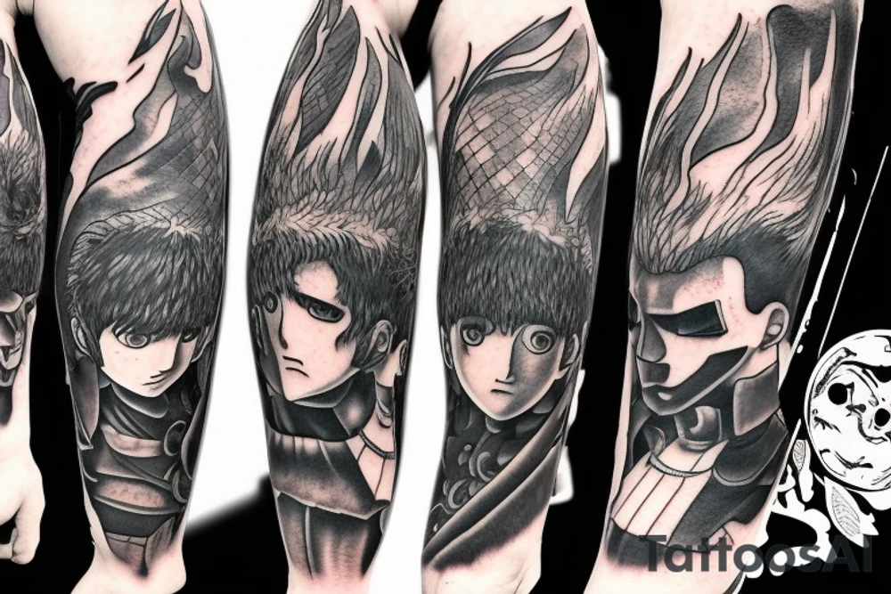 Guts from berserk anime tattoo idea
