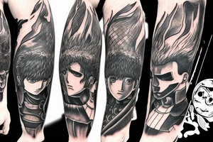 Guts from berserk anime tattoo idea