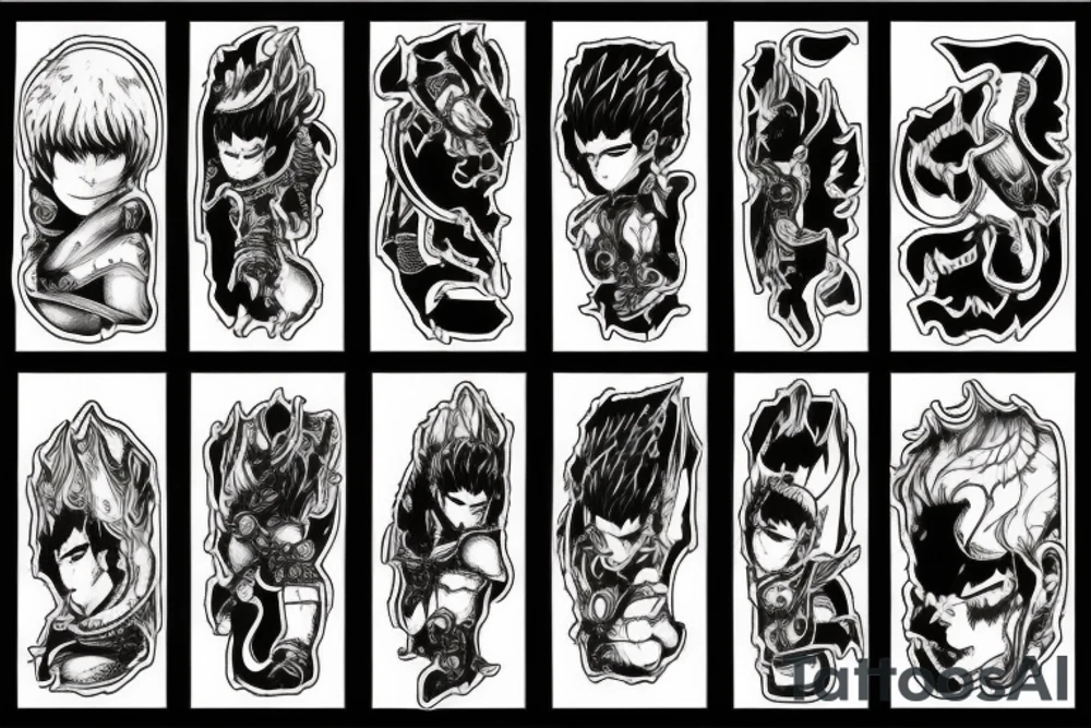 Guts from berserk anime tattoo idea