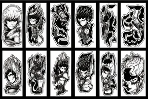 Guts from berserk anime tattoo idea