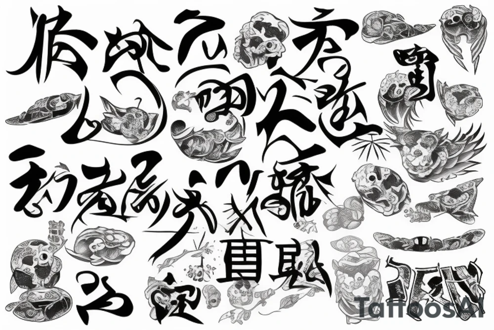 Japanese katakana tattoo idea