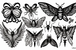 Bug with wings tattoo idea