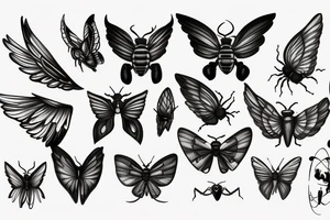 Bug with wings tattoo idea