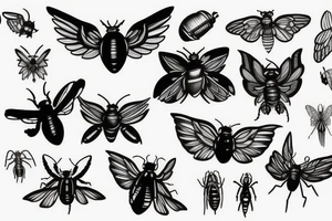 Bug with wings tattoo idea