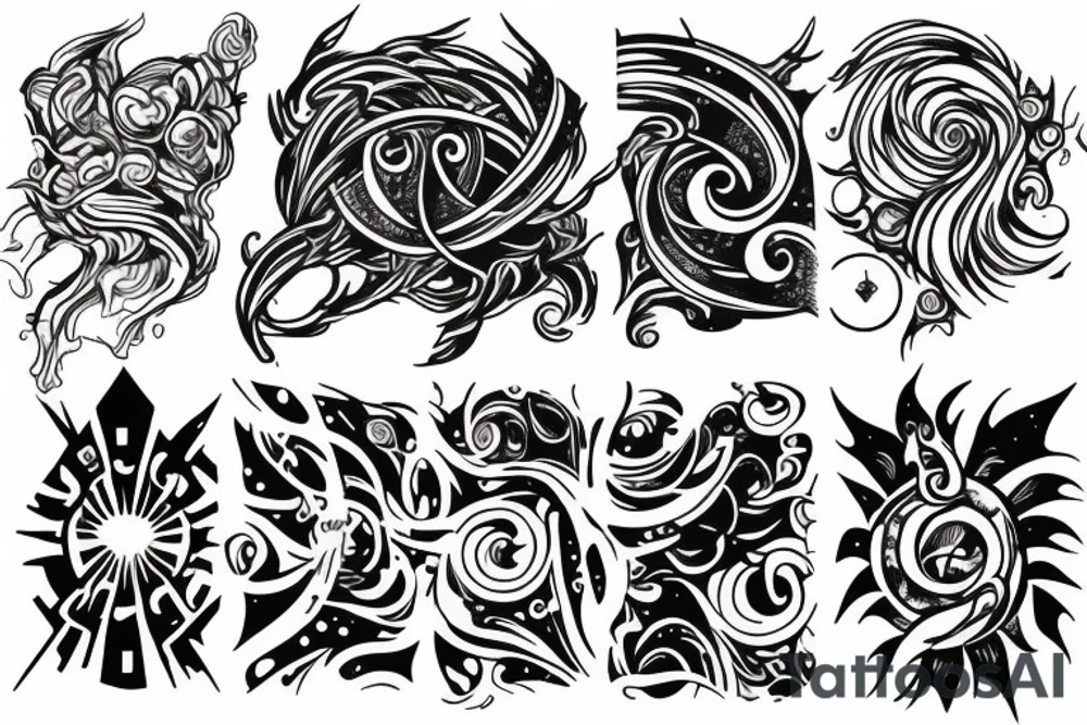 elements of space time tattoo idea