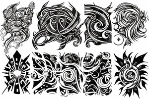 elements of space time tattoo idea