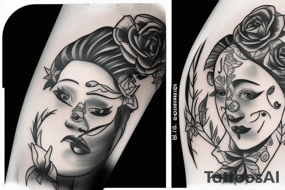 Money and rose’s tattoo idea