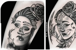 Money and rose’s tattoo idea