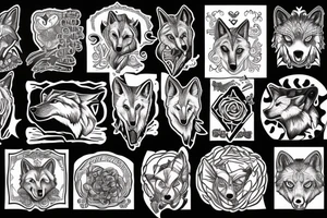 wolf tattoo idea