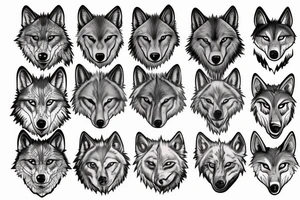 wolf tattoo idea