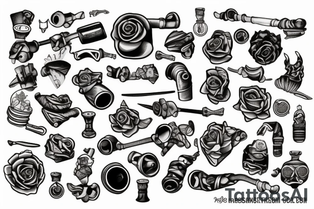a pipe tattoo idea