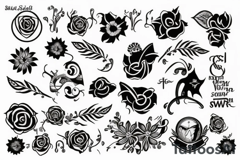 initials SW tattoo idea
