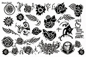 initials SW tattoo idea