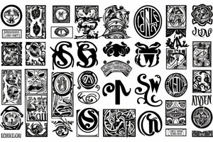 initials SW tattoo idea