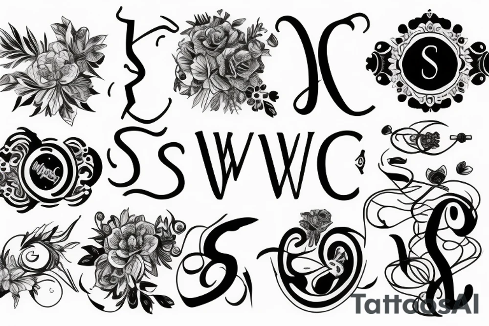 initials S.W. tattoo idea