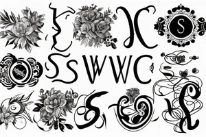 initials S.W. tattoo idea