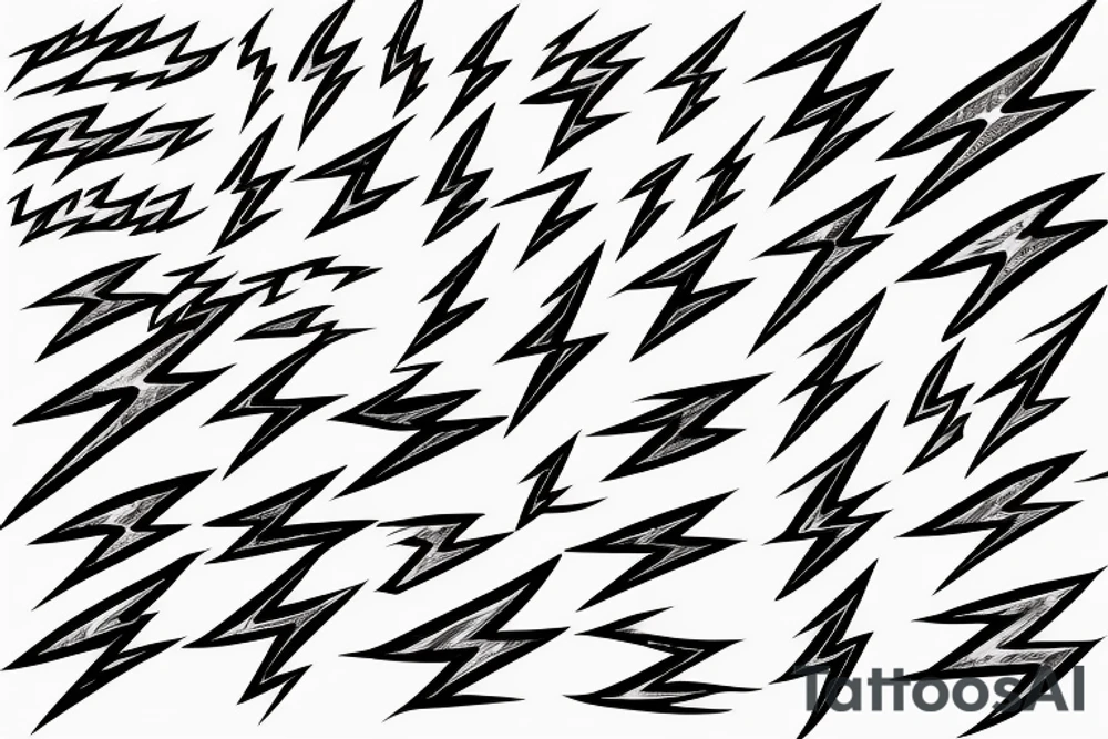 lightning bolts on the forearm tattoo idea