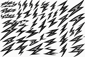 lightning bolts on the forearm tattoo idea