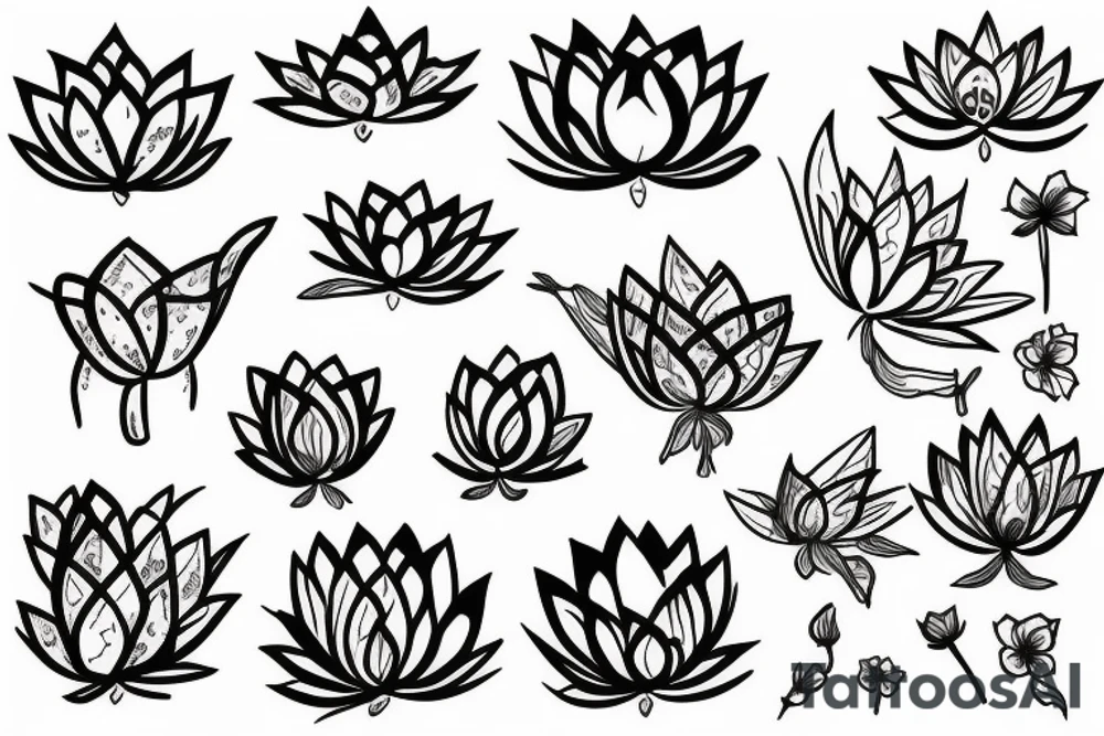 Lotus on the forearm tattoo idea