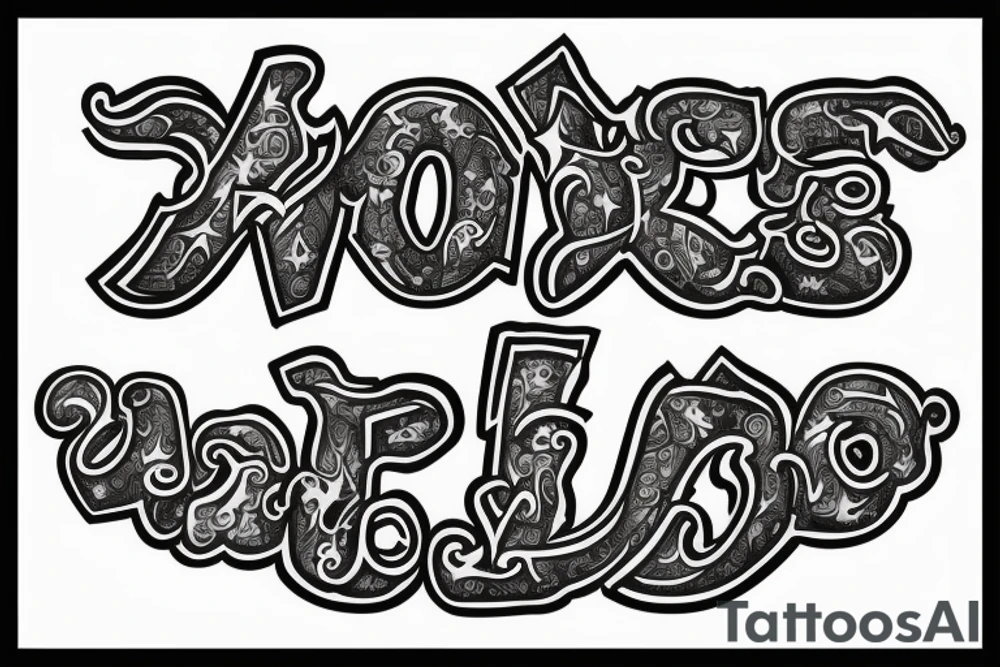 The letters S and W tattoo idea