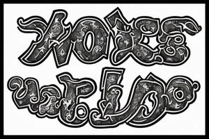 The letters S and W tattoo idea