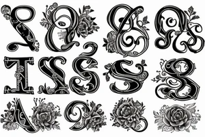The initials S and W tattoo idea