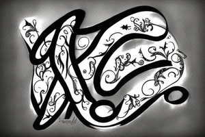 The initials S and W tattoo idea