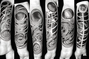 black hole universe tattoo idea