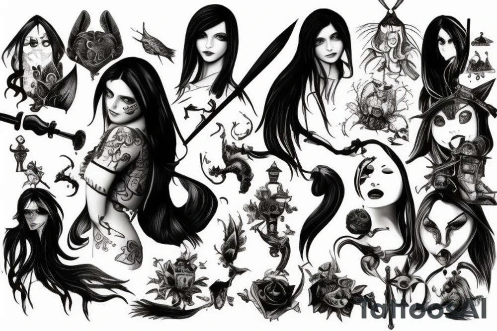 alice madness returns tattoo idea