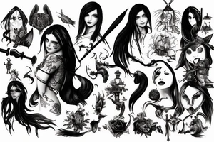 alice madness returns tattoo idea