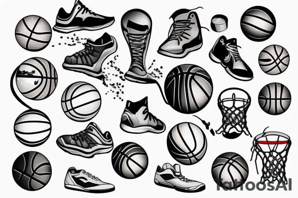 basketball tattoo idea