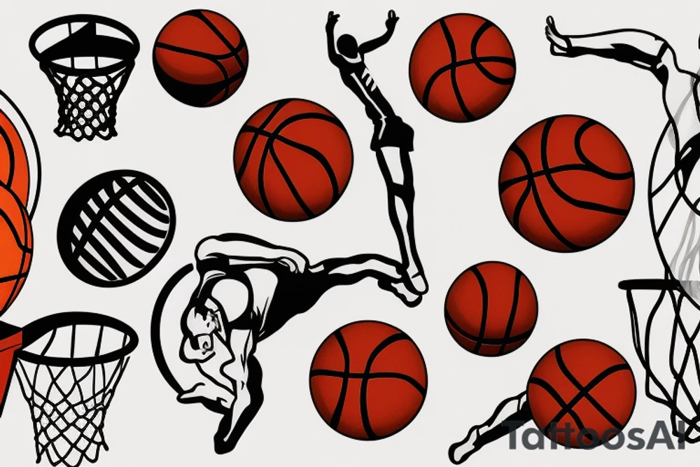 basketball tattoo idea