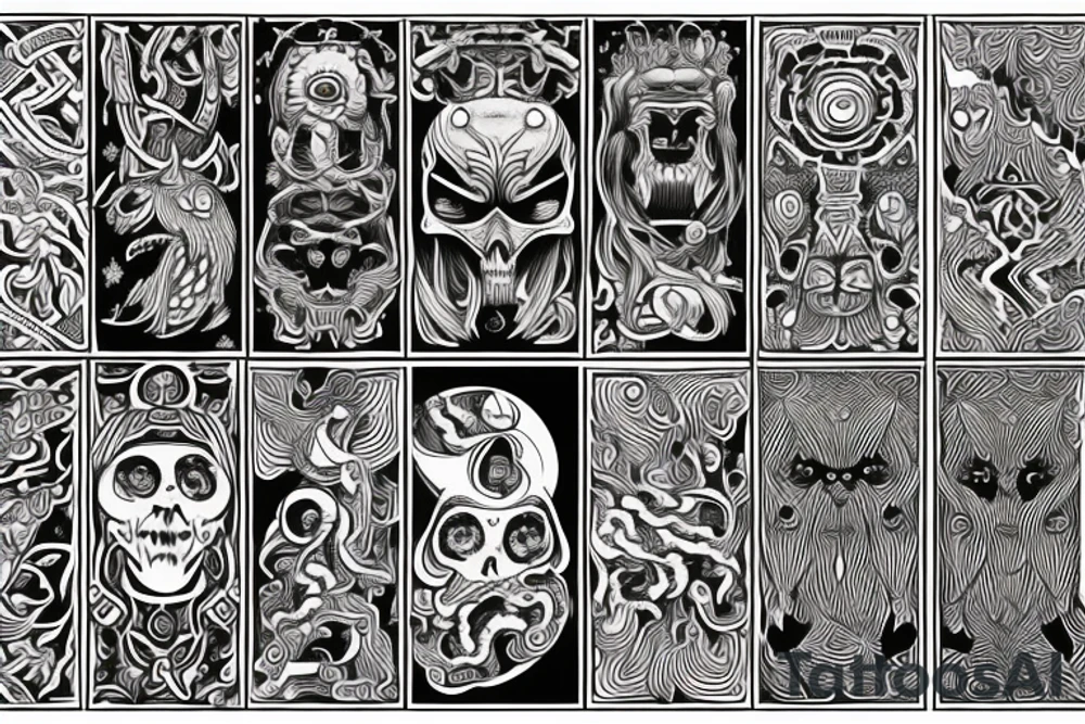 Brutal Scandinavian myths tattoo idea
