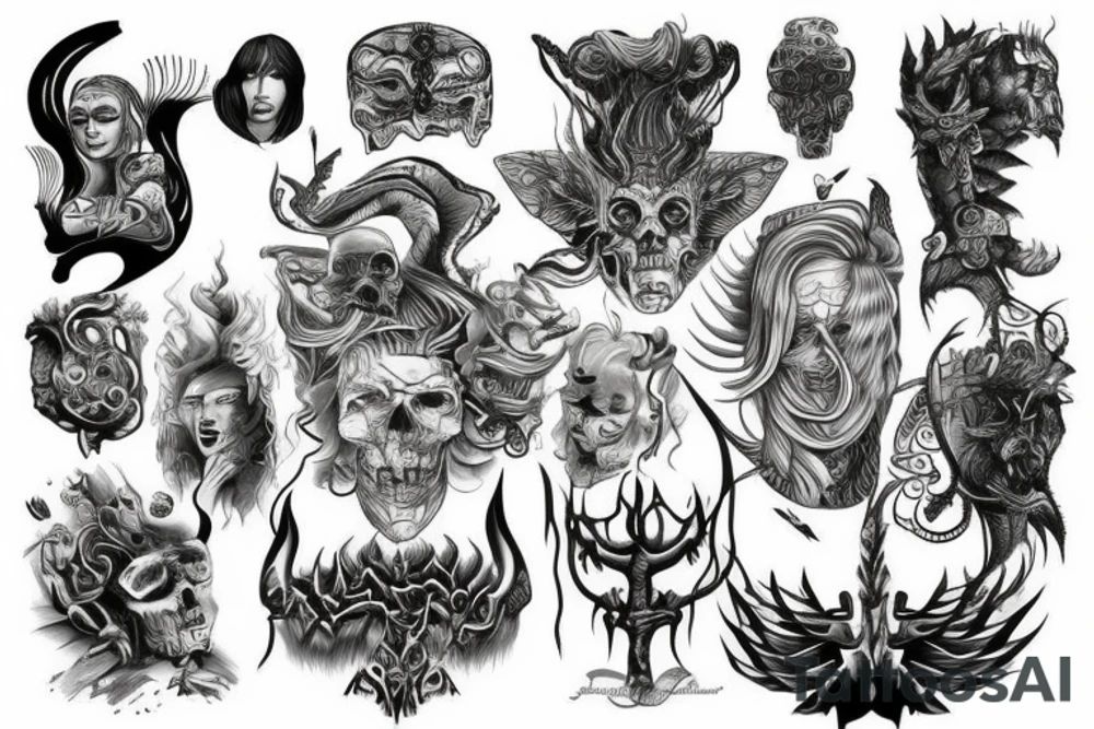 Brutal Scandinavian myths tattoo idea