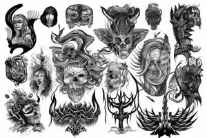 Brutal Scandinavian myths tattoo idea