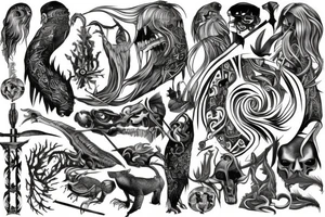 Brutal Scandinavian myths tattoo idea