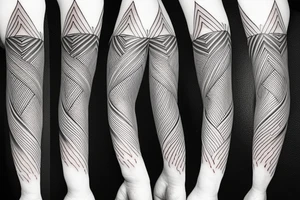 A mountain and a wave tattoo idea