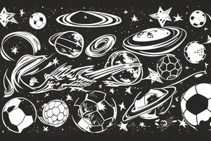 astronomy, soccer, poland, world, mordern tattoo idea
