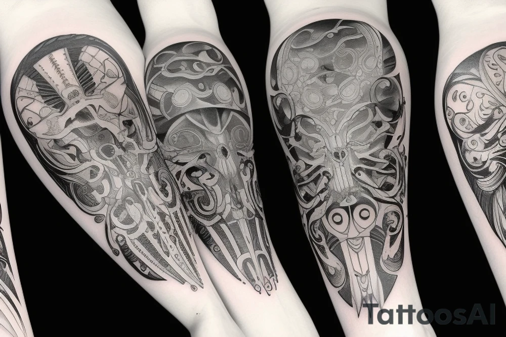 The pagan sun tattoo idea