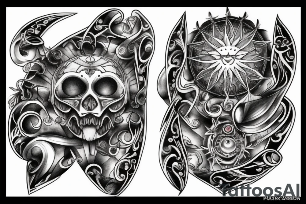 The pagan sun tattoo idea