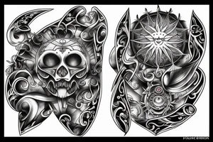 The pagan sun tattoo idea