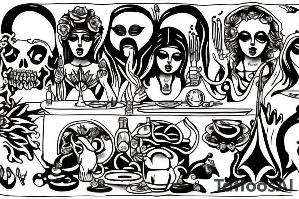 Last supper tattoo idea