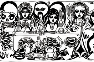 Last supper tattoo idea