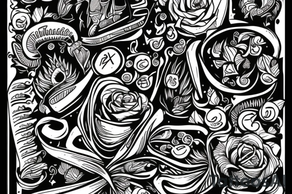 Р & К tattoo idea