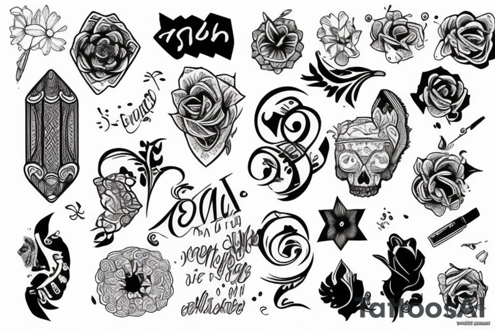 Р & К tattoo idea